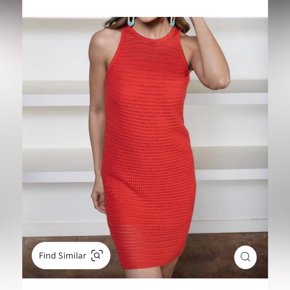 NWT Lucy Paris Red Knit Dress, Size L